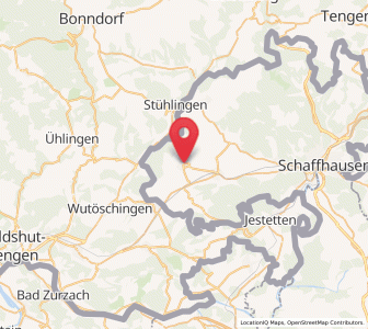 Map of Hallau, Schaffhausen