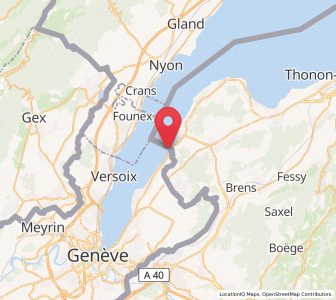 Map of Hermance, Geneva