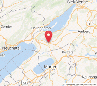 Map of Ins, Bern