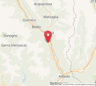 Map of Iragna, Ticino
