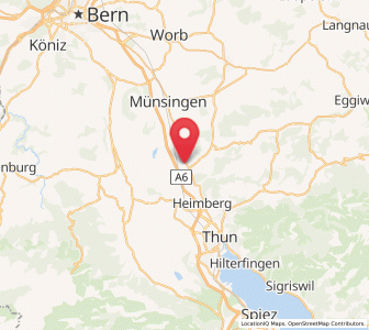 Map of Kiesen, Bern