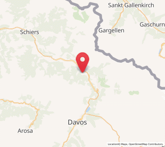 Map of Klosters Serneus, Grisons