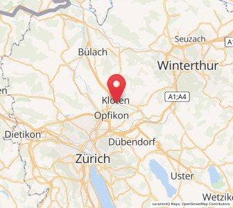Map of Kloten / Rütlen, Zurich