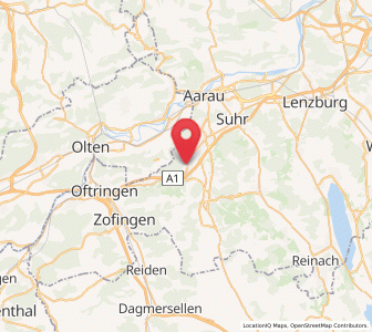 Map of Kölliken, Aargau