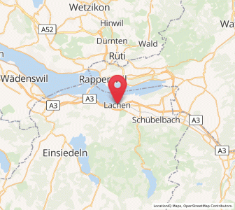 Map of Lachen, Schwyz