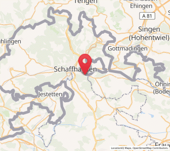 Map of Langwiesen, Zurich