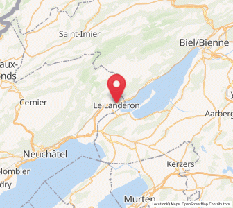 Map of Le Landeron, Neuchâtel