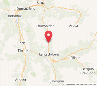 Map of Lenzerheide, Grisons