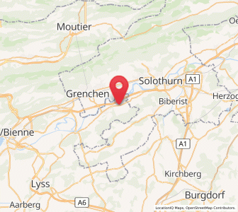 Map of Leuzigen, Bern