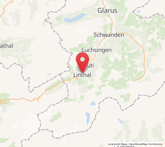 Map of Linthal, Glarus