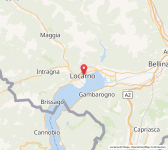Map of Locarno, Ticino