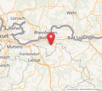 Map of Magden, Aargau