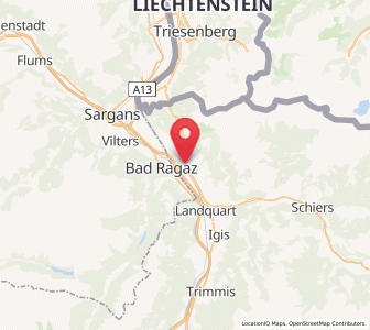 Map of Maienfeld, Grisons