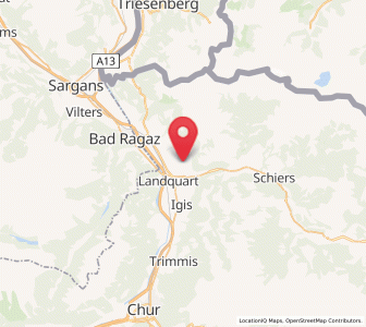 Map of Malans, Grisons