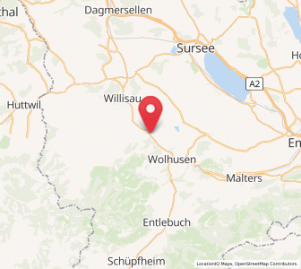 Map of Menznau, Lucerne