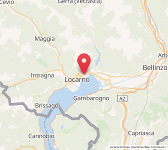 Map of Minusio, Ticino