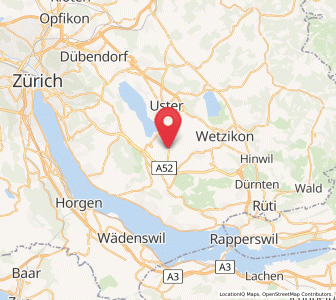 Map of Mönchaltorf, Zurich