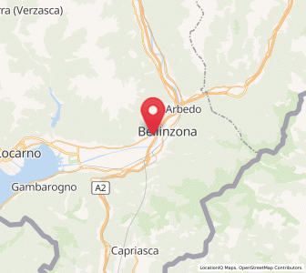 Map of Monte Carasso, Ticino
