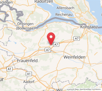 Map of Müllheim, Thurgau