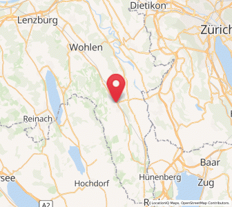 Map of Muri, Aargau