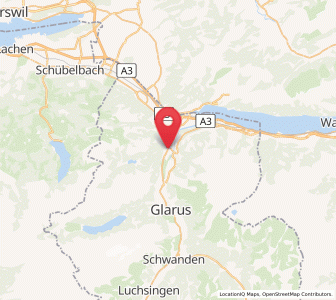Map of Näfels, Glarus