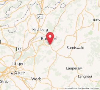 Map of Oberburg, Bern