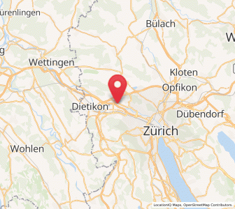 Map of Oberengstringen / Rauchacher, Zurich