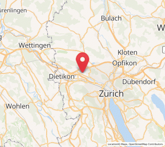Map of Oberengstringen / Sonnenberg, Zurich