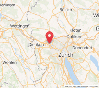 Map of Oberengstringen, Zurich