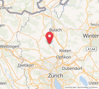 Map of Oberglatt / Bahnhofquartier, Zurich