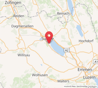 Map of Oberkirch, Lucerne