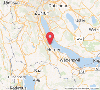 Map of Oberrieden, Zurich