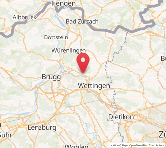 Map of Obersiggenthal, Aargau