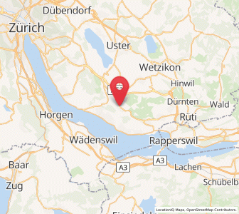 Map of Oetwil, Zurich