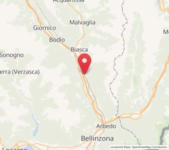 Map of Osogna, Ticino