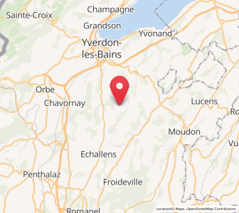 Map of Pailly, Vaud