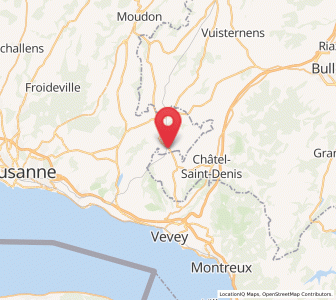 Map of Palézieux, Vaud