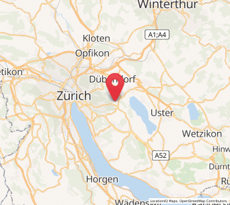 Map of Pfaffhausen, Zurich