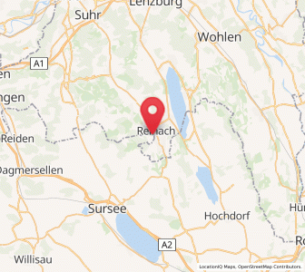 Map of Pfeffikon, Lucerne