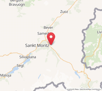 Map of Pontresina, Grisons