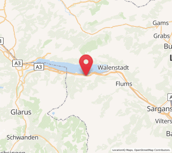 Map of Quarten, Saint Gallen