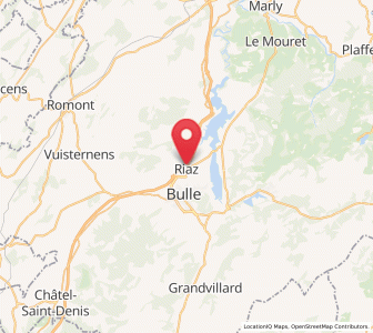 Map of Riaz, Fribourg