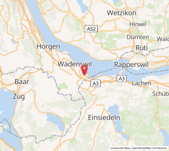 Map of Richterswil, Zurich