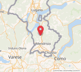 Map of Riva San Vitale, Ticino