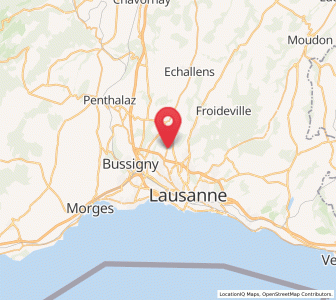 Map of Romanel-sur-Lausanne, Vaud