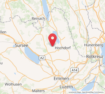 Map of Römerswil, Lucerne