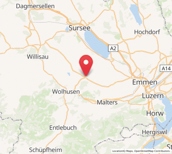 Map of Ruswil, Lucerne