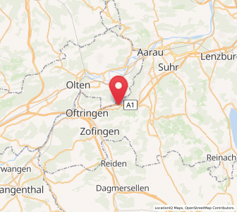 Map of Safenwil, Aargau