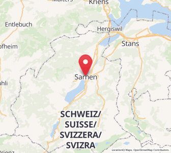 Map of Sarnen, Obwalden