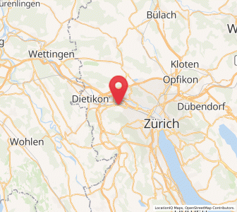 Map of Schlieren / Boden, Zurich